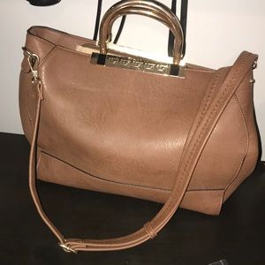Leather crossbody/satchel handbag